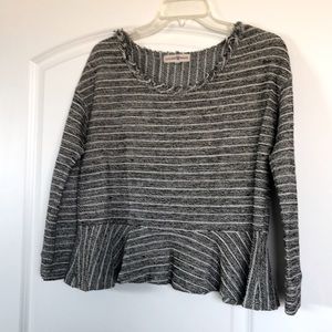 3/4 Length, Ruffle hem Shirt